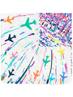 draft print scarf Chanel Vintage
