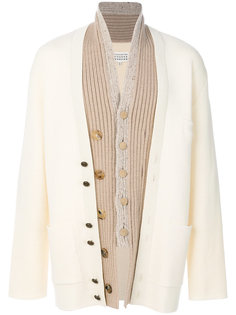layered placket cardigan Maison Margiela