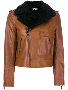 cropped motorcycle jacket Saint Laurent