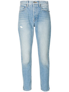 укороченные выбеленные джинсы Frame Denim
