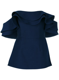 strapless peplum top  C/Meo