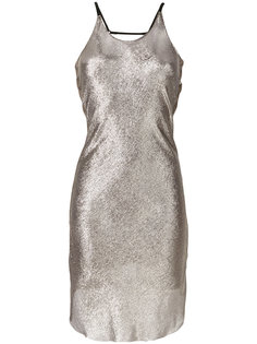 платье с эффектом металлик  Alessandra Marchi