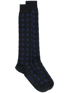 skull embroidered socks Alexander McQueen