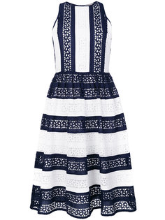striped perforated dress Michael Michael Kors