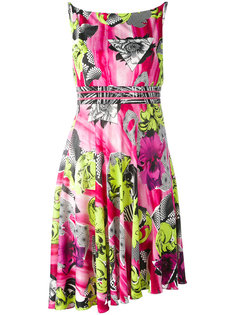 abstract floral print dress Versace Collection