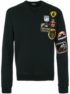 embroidered patch sweatshirt Dsquared2