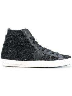 Paris H D glitter hi-top sneakers Philippe Model