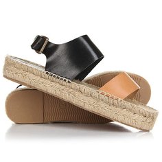 Сандалии женские Soludos Bi-color Platform Sandal Nude/Black
