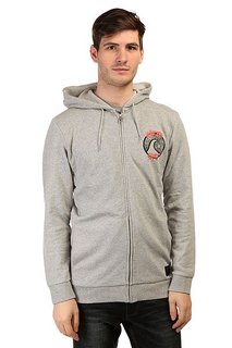 Толстовка классическая Quiksilver Ghetto Surf Zip Otlr Light Grey Heather