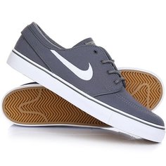 Кеды кроссовки низкие Nike Zoom Stefan Janoski Cnvs Dark Grey/White