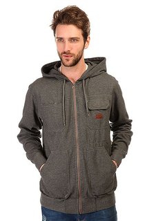 Толстовка классическая Billabong Marked Zip Hood Dark Grey Heath