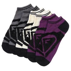 Носки низкие женские Roxy 3pk Junior Insde Spark Logo Ns Multi
