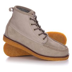 Кеды кроссовки высокие Quiksilver Transom Tan Solid