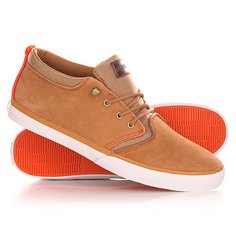 Кеды кроссовки высокие Quiksilver Griffin Fg Brown/Orange