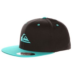 Бейсболка с прямым козырьком Quiksilver Stuckles Black/Pool