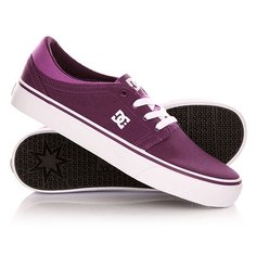 Кеды кроссовки низкие женские DC Trase Tx Shoe Purple Wine