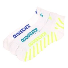 Носки средние Quiksilver Diagnal Stripe Qtr White