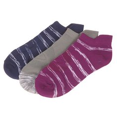 Носки низкие женские Roxy Tonal Stripe Microfiber No Show Grape Juice