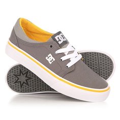 Кеды кроссовки низкие детские DC Trase Tx Grey/White/Yellow