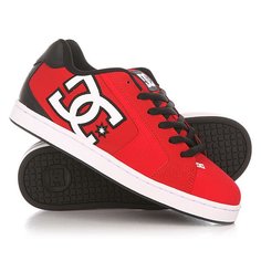 Кеды кроссовки низкие DC Net Red/Black/White