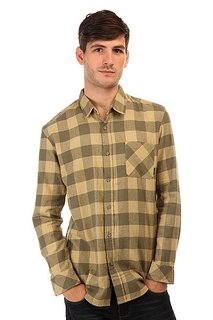 Рубашка в клетку Quiksilver Motherflyfla Dusty Olive