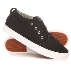 Кеды кроссовки высокие Quiksilver Griffin Shoe Xkcw Black/Brown/White