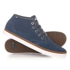 Кеды кроссовки высокие Quiksilver Shorebrksuedmid Shoe Blue/Blue/White