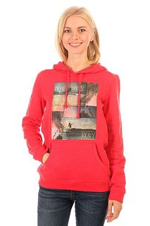 Толстовка кенгуру женская Roxy Hoodie Ru Scarlet