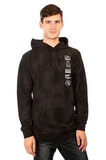 Толстовка кенгуру Quiksilver Tieanddyefleece Black