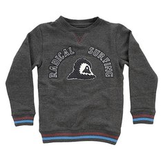 Толстовка свитшот детская Quiksilver Radsurfcyth Dark Grey Heather