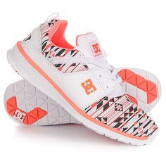 Кроссовки женские DC Heathrow Le White/Orange