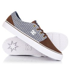 Кеды кроссовки низкие DC Trase Se Brown/Blue