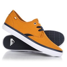 Кеды кроссовки низкие Quiksilver Shorebreak Orange/White