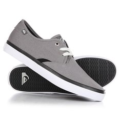 Кеды кроссовки низкие Quiksilver Shorebreak Grey/Black/White