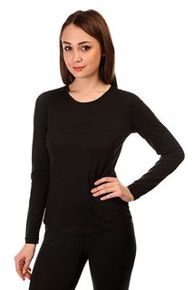 Термобелье (верх) женский Super Natural Base Ls 140 Black