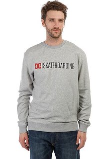 Толстовка классическая DC Minimal 16 Crew Grey Heather