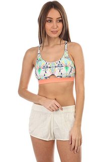 Бюстгальтер женский Roxy Kir Sporty Bra Marshmallow Psyche