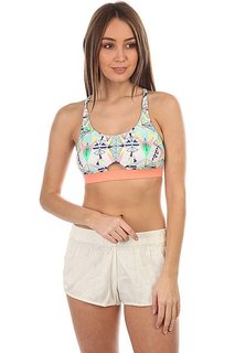 Бюстгальтер женский Roxy Kir Sporty Bra Marshmallow Psyche