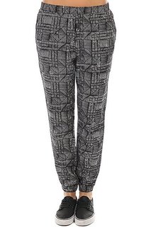 Штаны прямые женские Roxy Easy Peasy Pant Anthracite Beachouse