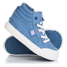 Кеды кроссовки высокие детские DC Evan Hi Tx Blue/White