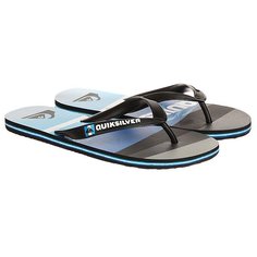 Вьетнамки Quiksilver Molokaislashlog Black/Blue