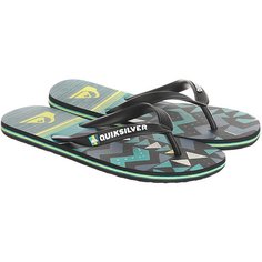 Вьетнамки Quiksilver Molokaislablapu Black/Green/Green
