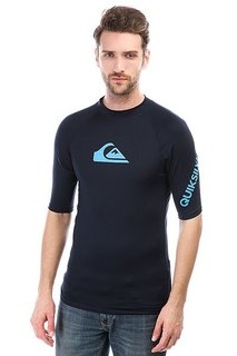Гидрофутболка Quiksilver All Time Ss Navy/ Blue Danube