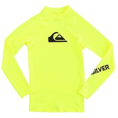 Гидрофутболка детская Quiksilver All Time Boy Ls Safety Yellow