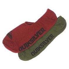 Носки низкие Quiksilver 2pk True No Show Rosewood Multi