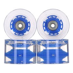 Колеса для скейтборда для лонгборда с подшипниками Sunset Long Board Wheel With Abec9 Blue 78A 69 mm