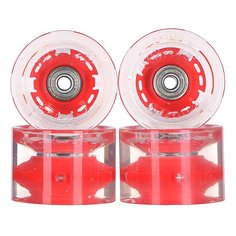 Колеса для скейтборда для лонгборда с подшипниками Sunset Long Board Wheel With Abec9 Red 78A 65 mm