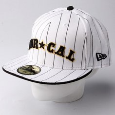 Бейсболка New Era Nor Cal Nautical NewEra White/Black Pinstripe