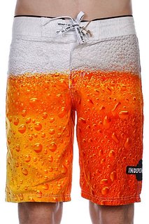 Пляжные мужские шорты Independent Bottoms Up Beer Print