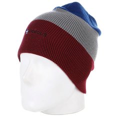 Шапка носок Armour Stripe Beanie Red/Grey